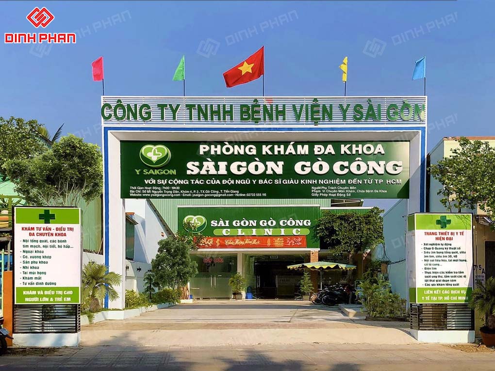 Bảng hiệu bệnh viện Y Sài Gòn