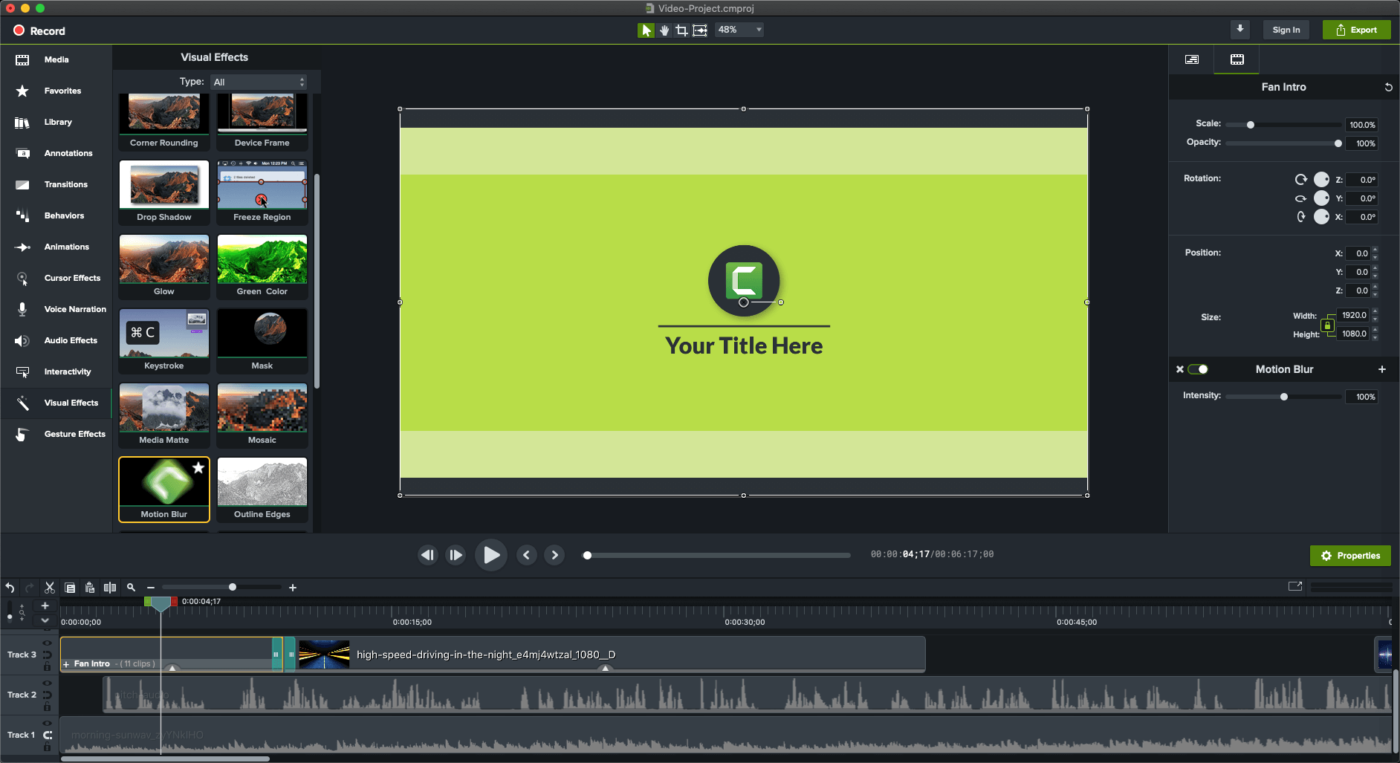 camtasia - chỉnh sửa video quay màn hình