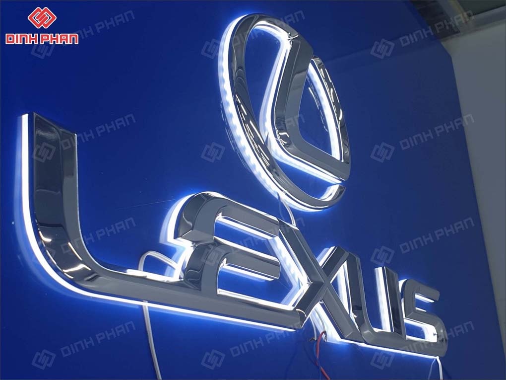 Xi mạ logo Lexus
