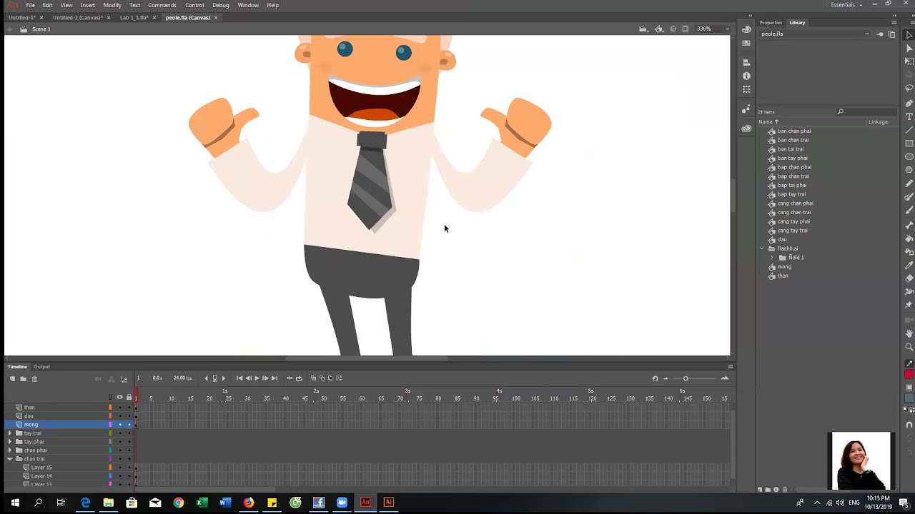 phần mềm tạo hoạt hình Adobe Animate