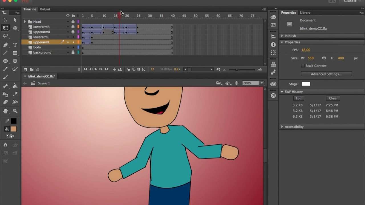 phần mềm tạo hoạt hình Adobe Animate