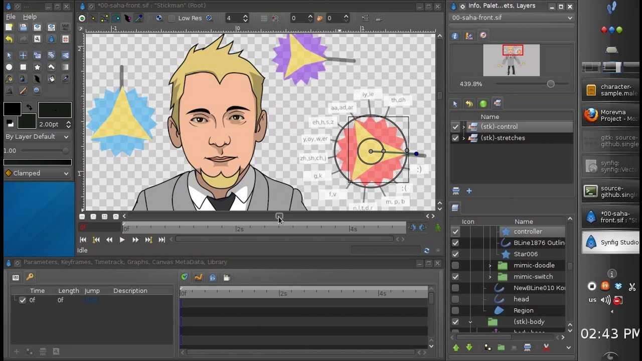 phần mềm tạo hoạt hình Synfig Studio