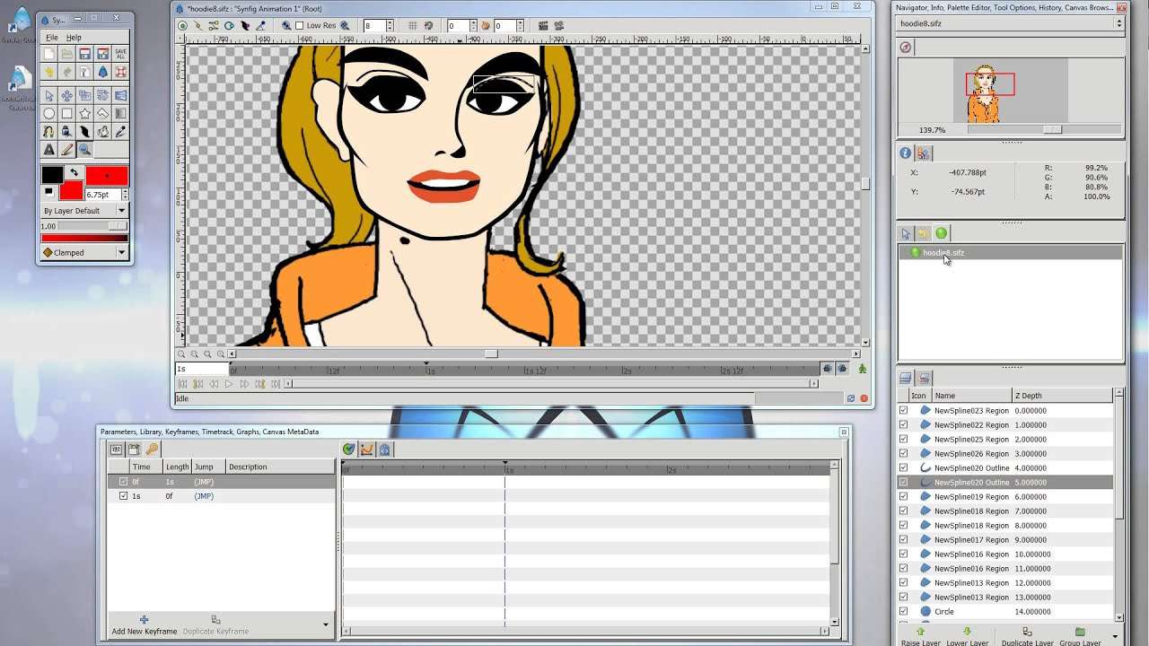 phần mềm tạo hoạt hình Synfig Studio