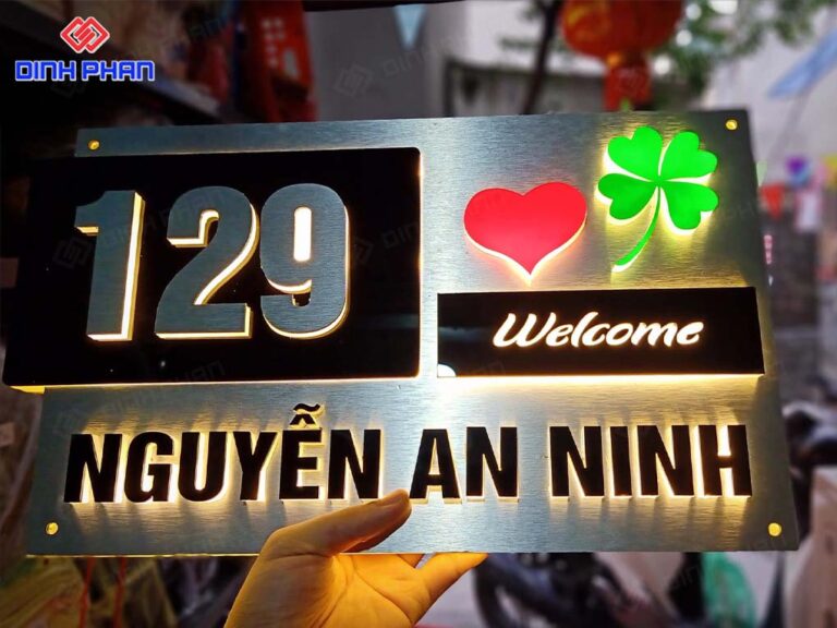 99+ Mẫu Biển Số Nhà Đẹp, Làm Biển Số Nhà Theo Yêu Cầu