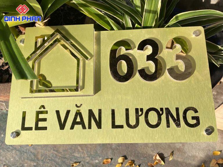 99+ Mẫu Biển Số Nhà Đẹp, Làm Biển Số Nhà Theo Yêu Cầu
