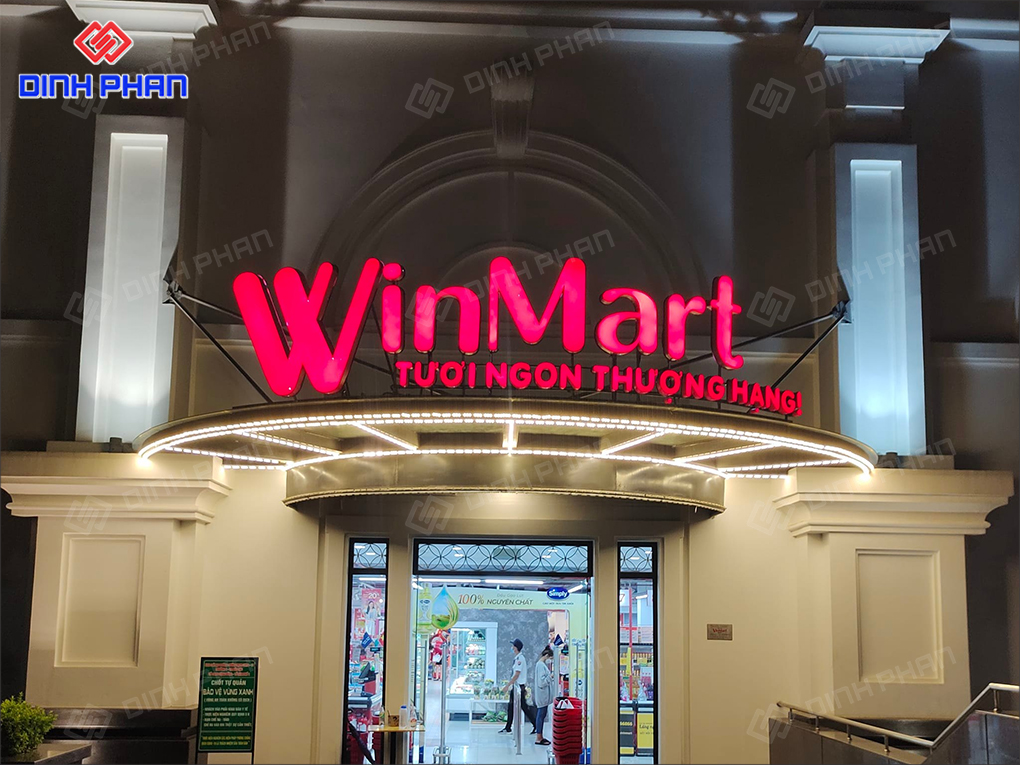bảng hiệu siêu thị winmart