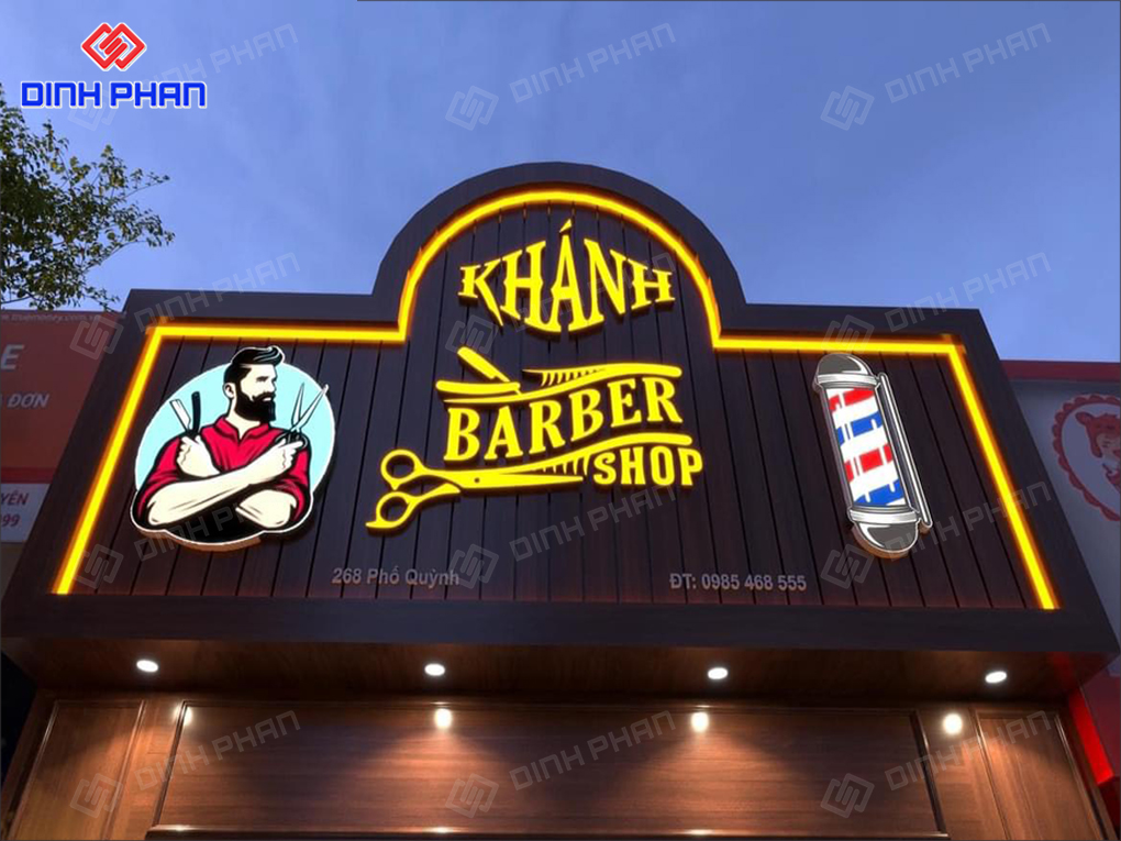 bảng hiệu barber shop