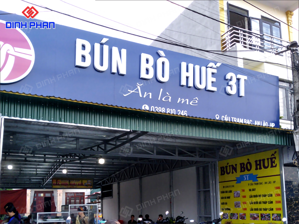 Biển quảng cáo bún bò đẹp