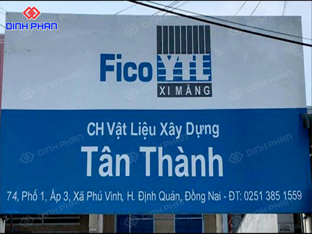 Biển hiệu cửa hàng vật liệu xây dựng in bạt