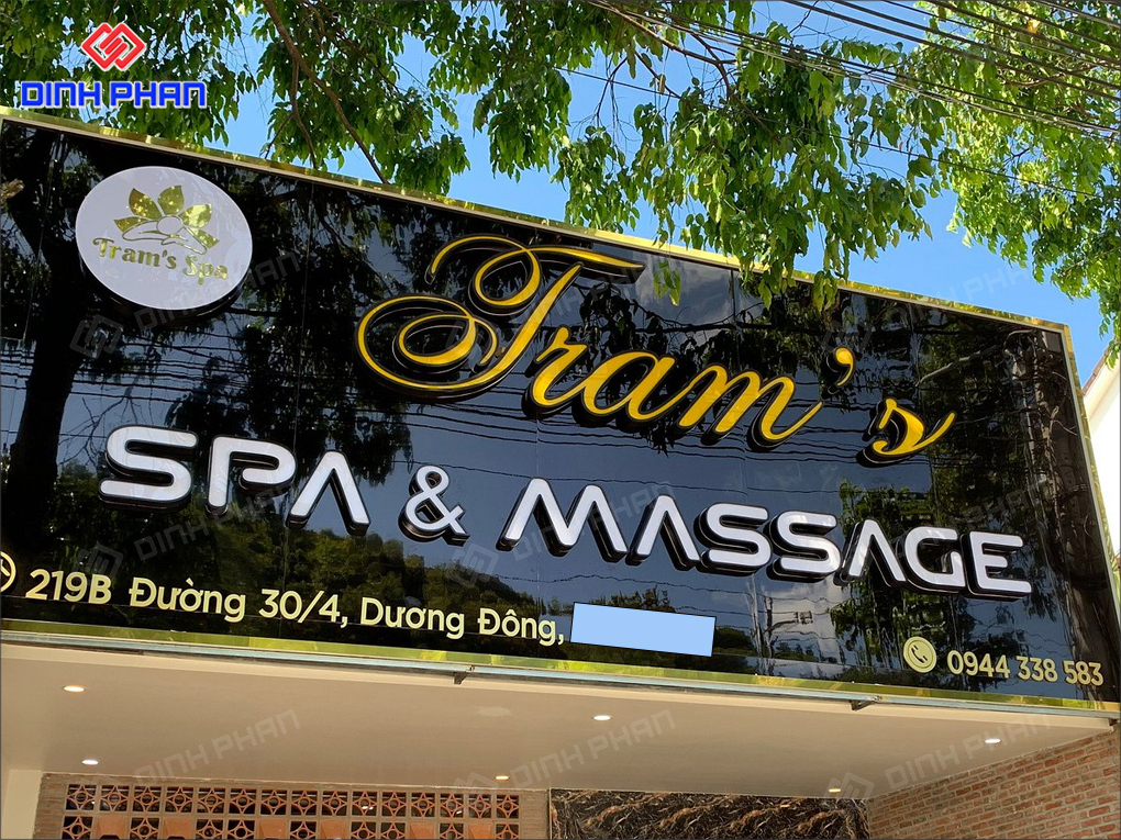 Mẫu biển quảng cáo massage đẹp