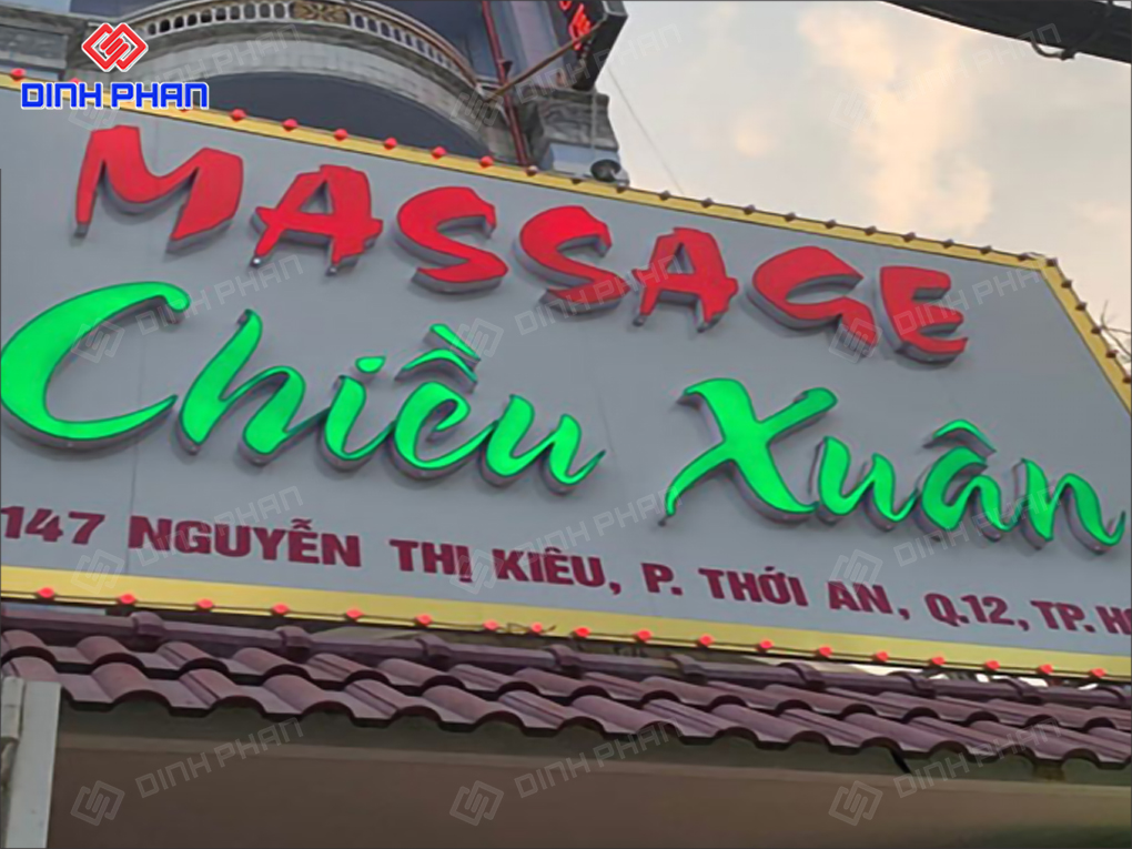Mẫu biển quảng cáo massage