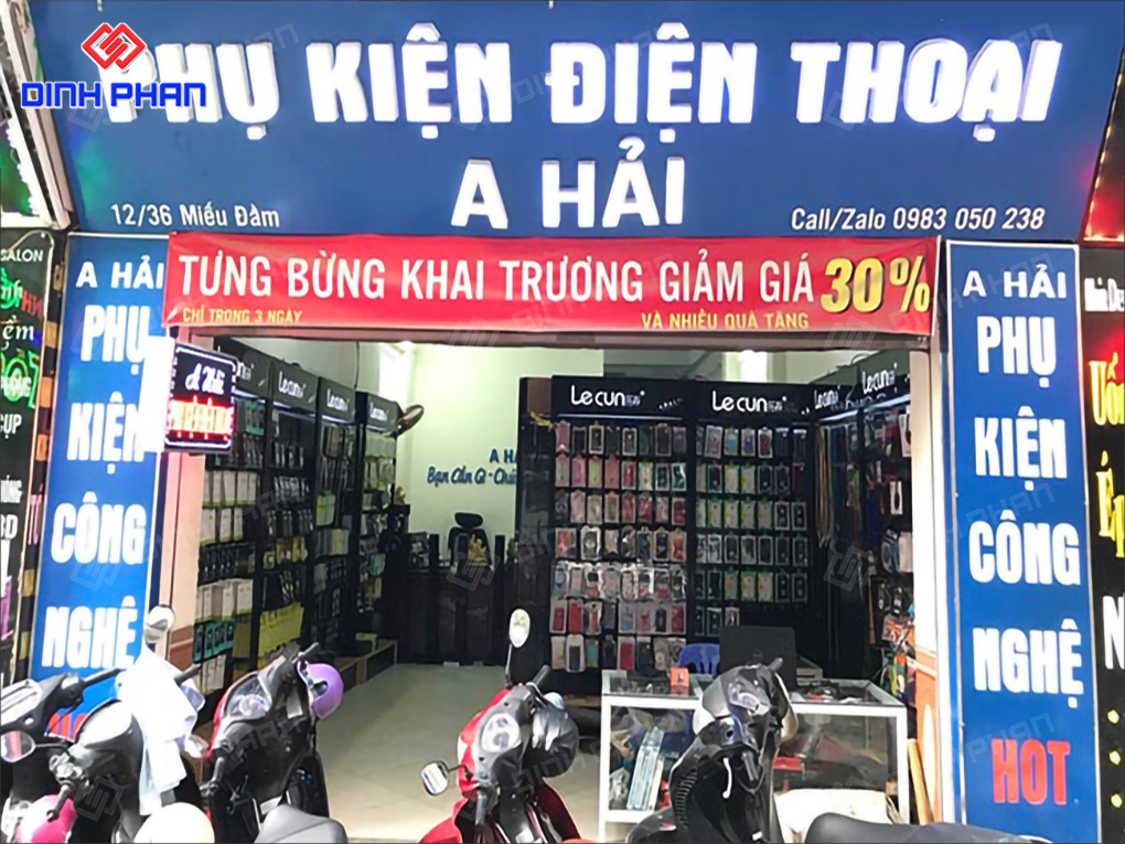 Biển hiệu phụ kiện điện thoại