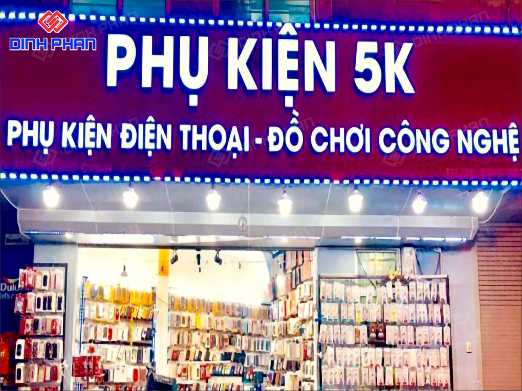 Biển quảng cáo phụ kiện điện thoại