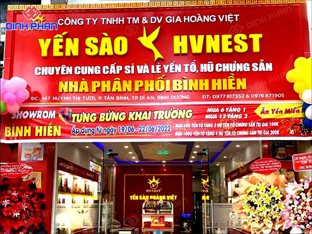 Biển hiệu yến sào