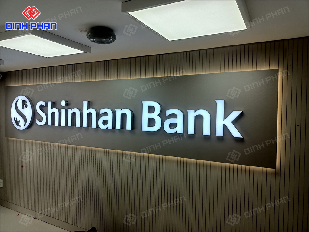 bảng hiệu ngân hàng shinhan bank