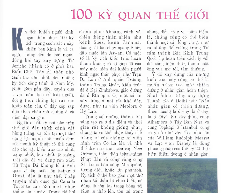 Tải Sách 100 Kỳ Quan Thế Giới PDF