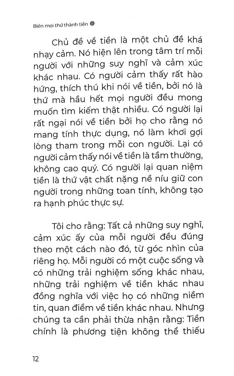 Tải Sách Biến Mọi Thứ Thành Tiền PDF