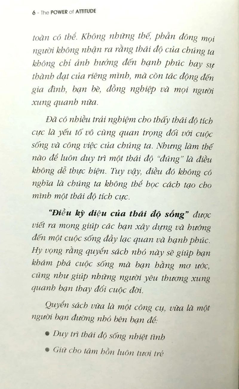 Tải Sách Điều Kỳ Diệu Của Thái Độ Sống PDF