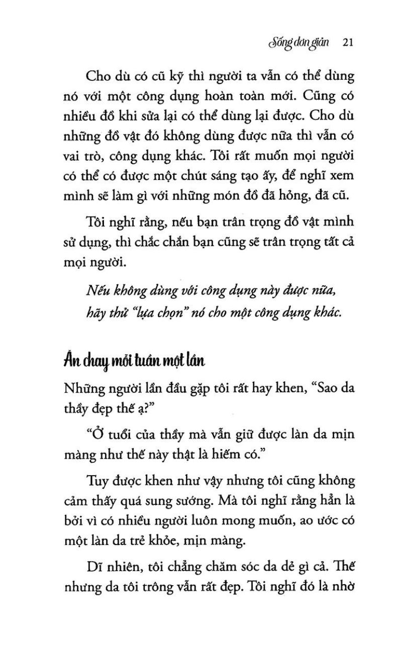 Tải Sách Sống Đơn Giản Cho Mình Thanh Thản PDF