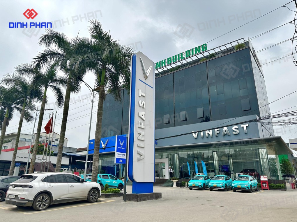 Thi công bảng hiệu Vinfast