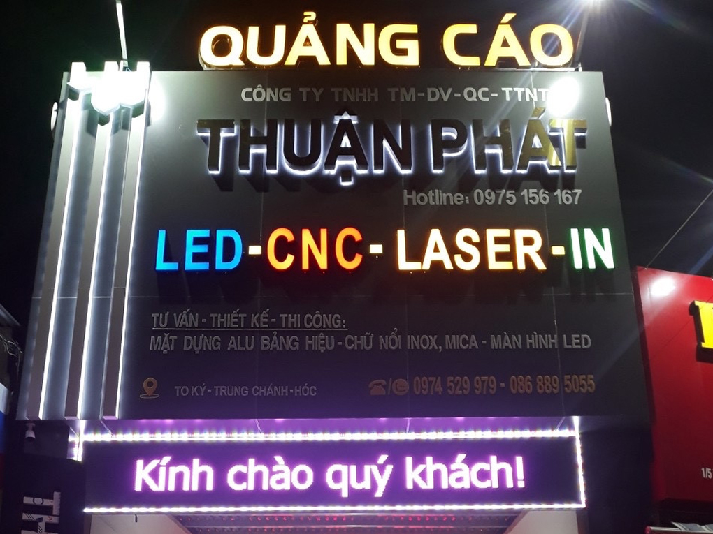 Công ty làm bảng hiệu quảng cáo