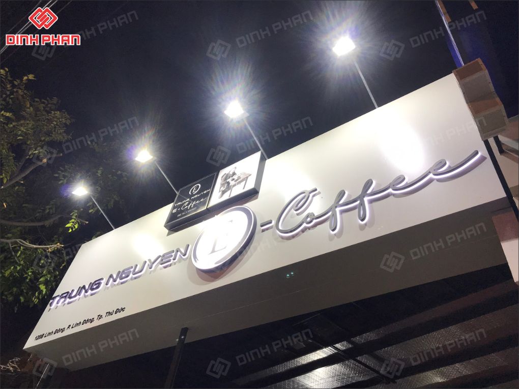 Làm Bảng Hiệu Quán Cafe Trung Nguyên