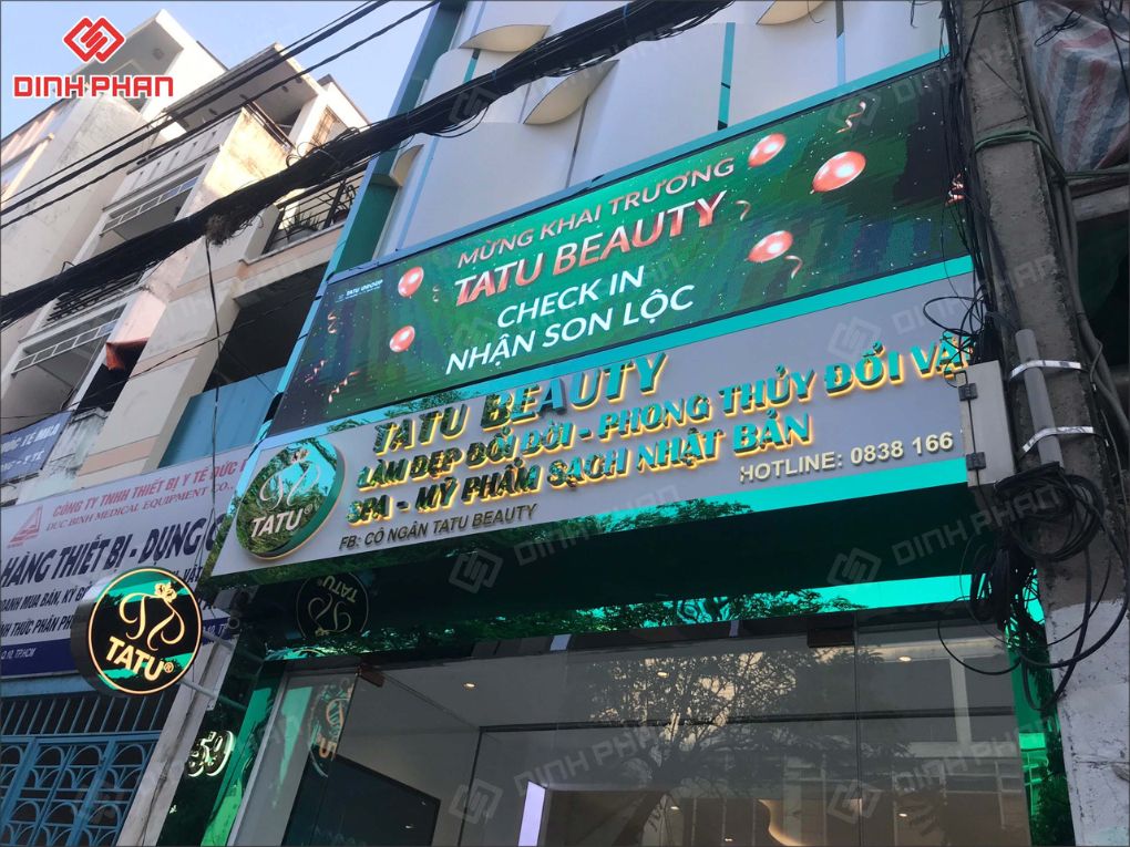 Thi Công Bảng Hiệu Spa Chuyên Nghiệp
