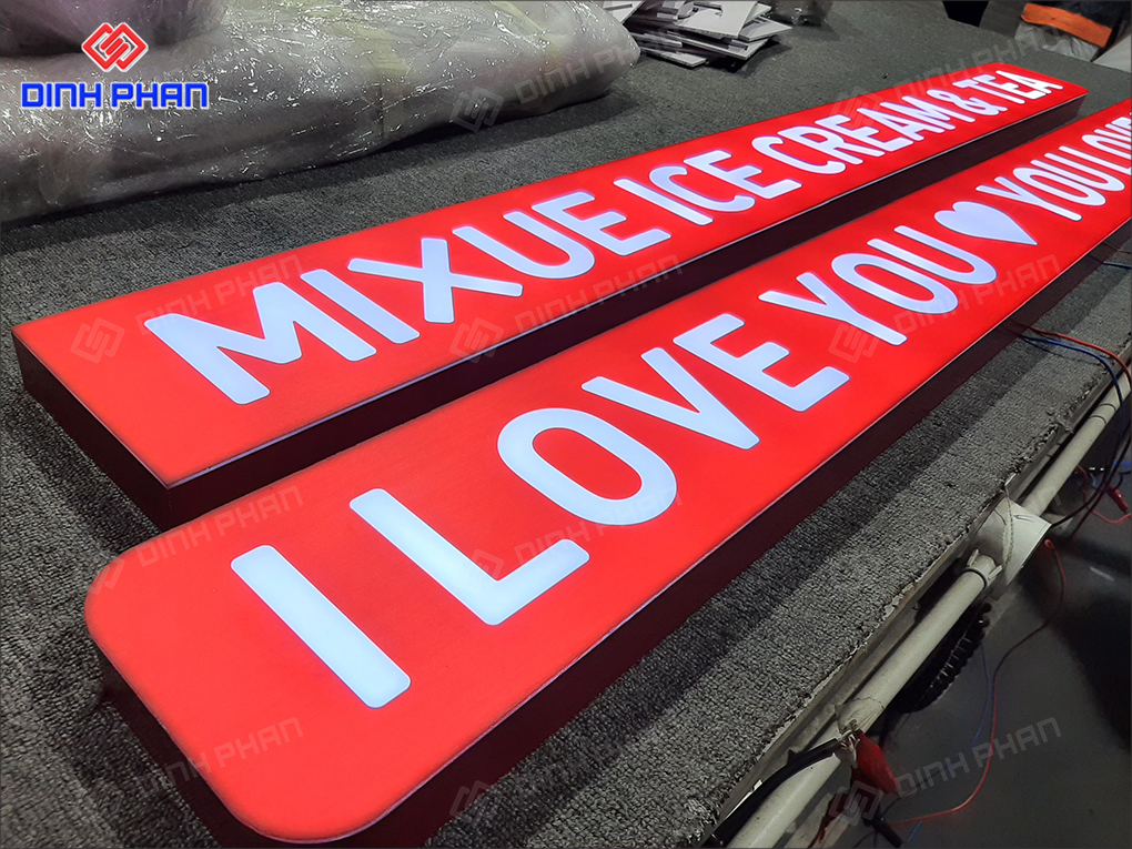 In UV mica bảng hiệu Mixue
