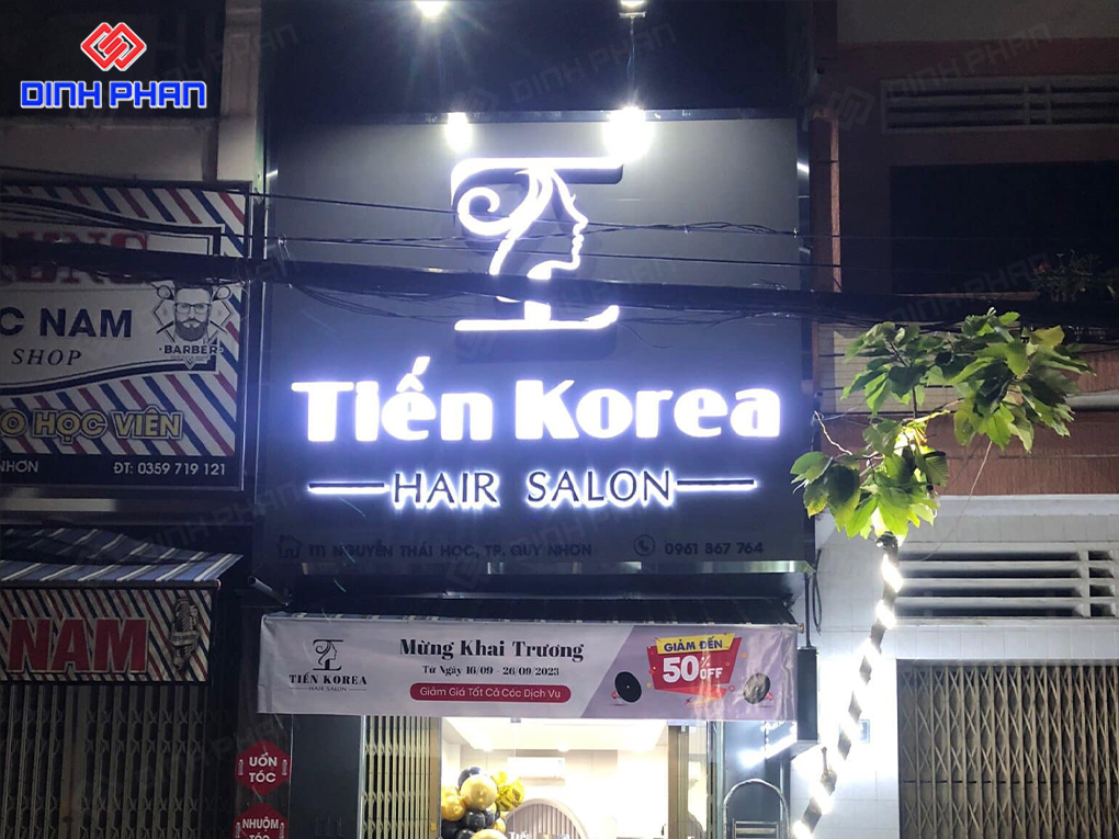 Bảng hiệu salon tóc gia công tại Buôn Ma Thuột