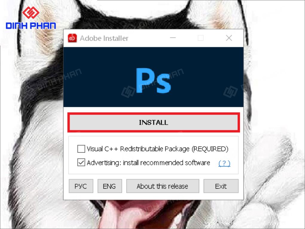 Install phần mềm