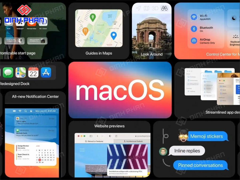 Hệ điều hành MacOS 11 trở lên