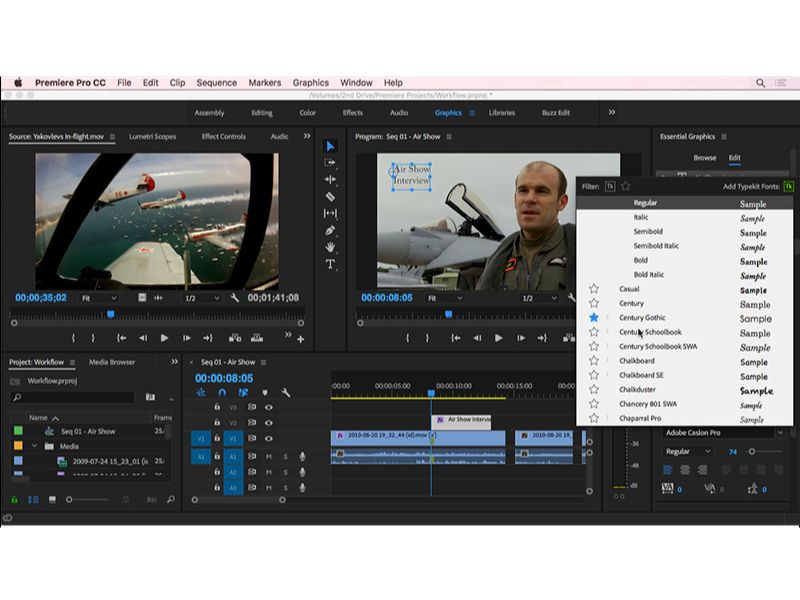 Giao diện của Adobe Audition 2018