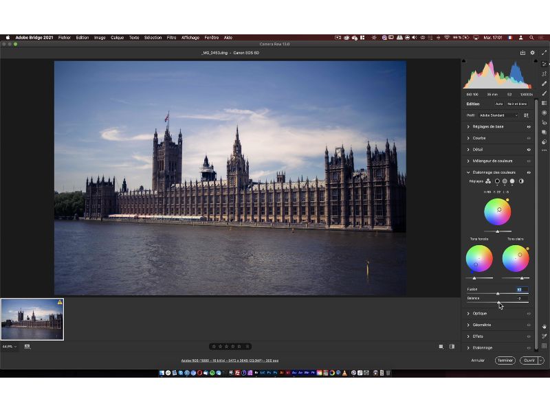 Giao diện của Adobe Bridge 2022