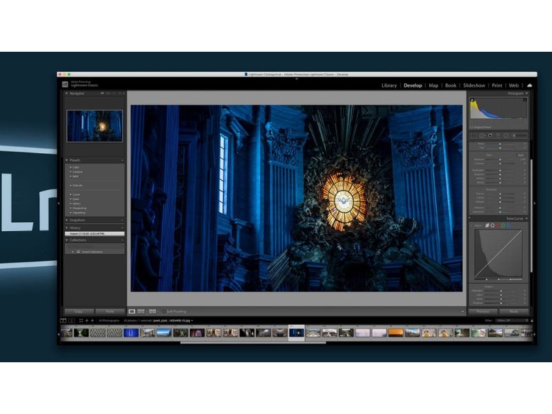 Giao diện của Adobe Lightroom 2020