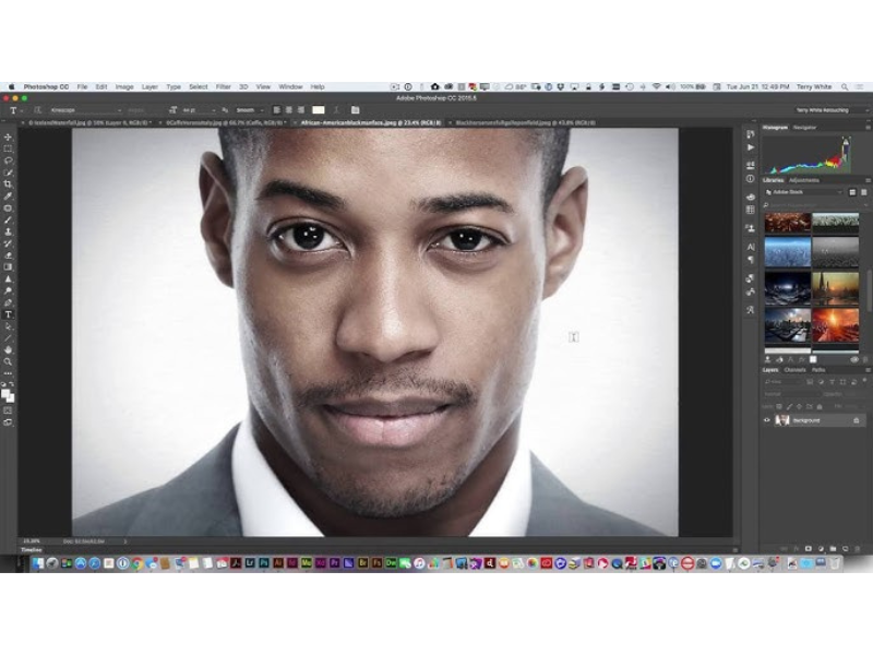 Giao diện của Adobe Photoshop 2016