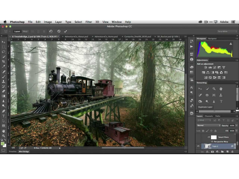 Giao diện của Adobe Photoshop CC 2014