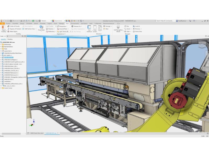 Giao diện của Autodesk Inventor 2020