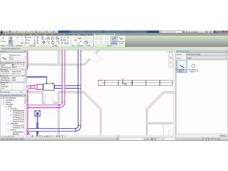 Giao diện của Autodesk Revit 2016 