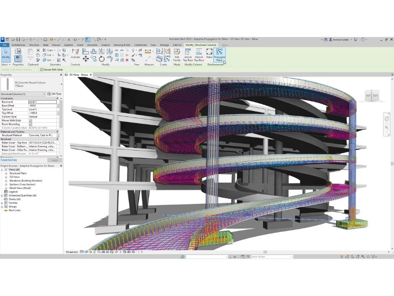Giao diện của Autodesk Revit 2024