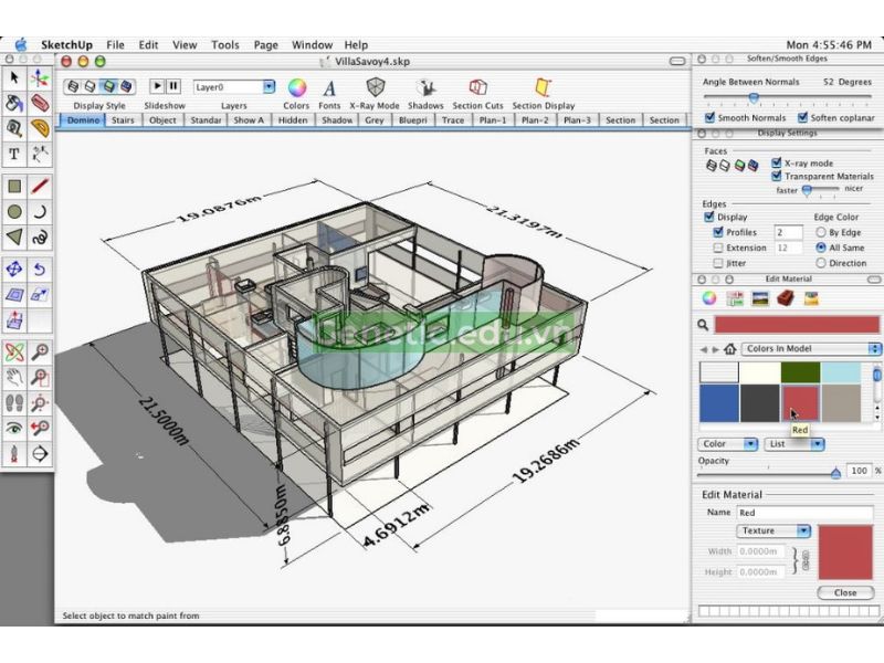 Giao diện của SketchUp 2017