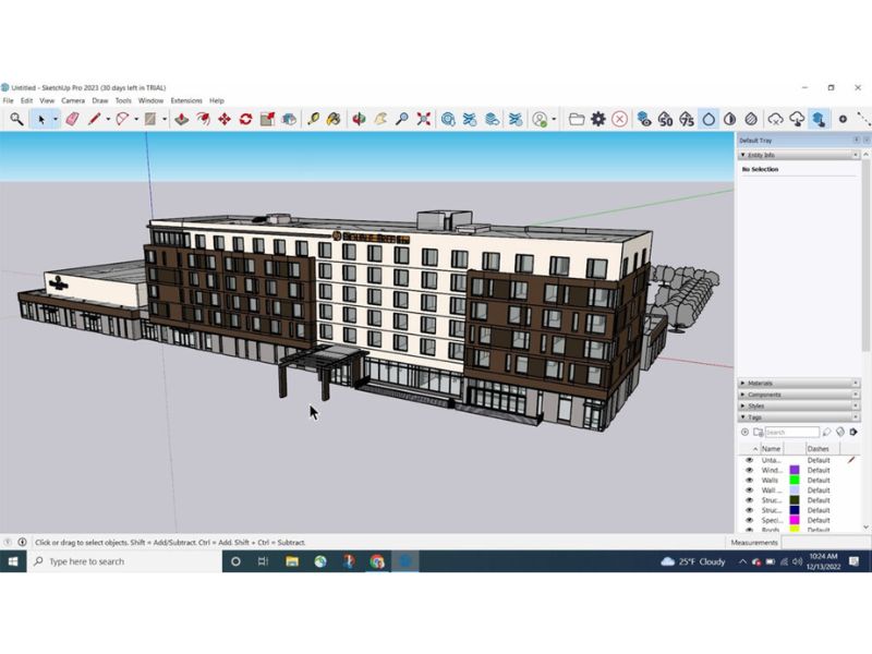 Giao diện của SketchUp 2023