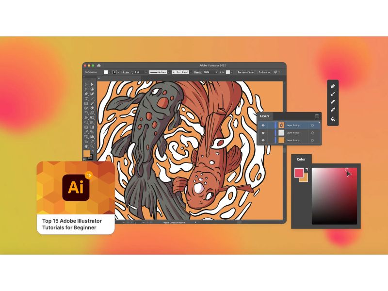 Giao diện của Adobe Illustrator CC 2025
