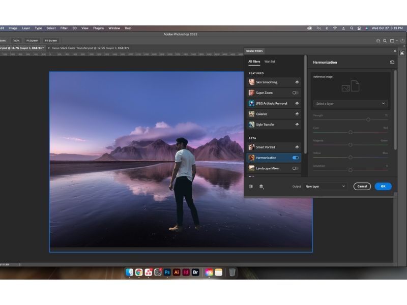 Giao diện của Adobe Photoshop Portable 2022