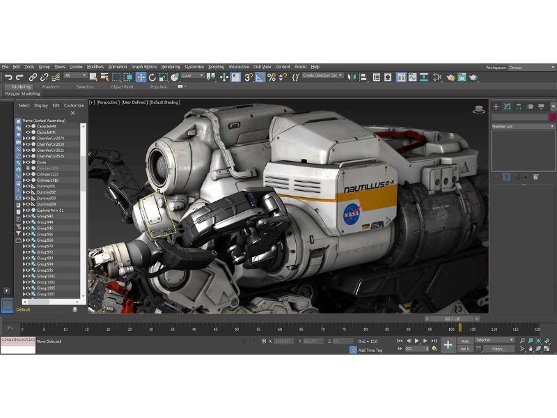 Giao diện của Autodesk 3Ds Max 2022 