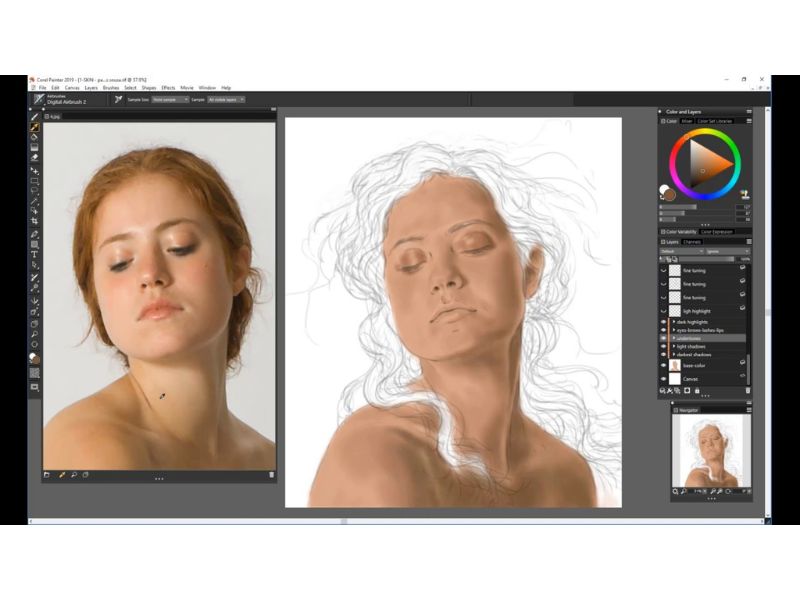 Giao diện của Corel Painter 2019