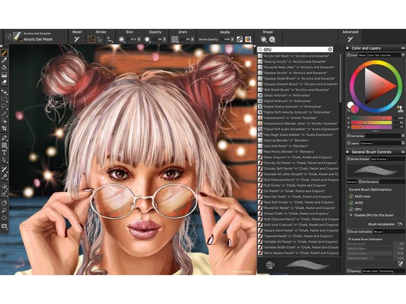 Giao diện của Corel Painter 2020