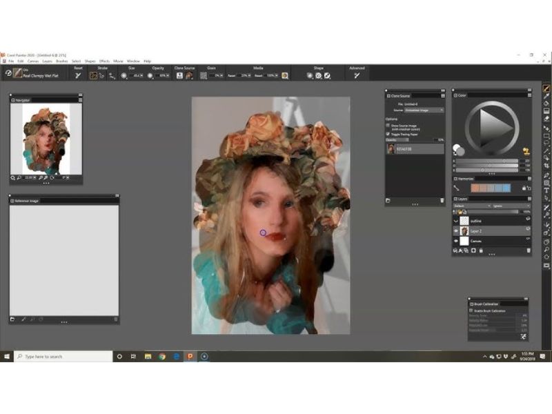 Giao diện của Corel Painter 2022 