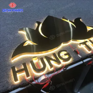 Chữ inox có đèn