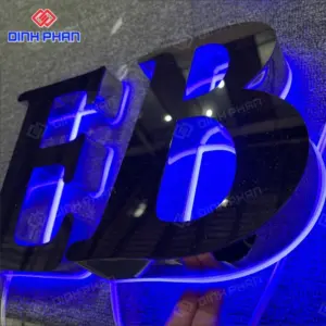 Dịch vụ gia công chữ inox có đèn uy tín, chất lượng