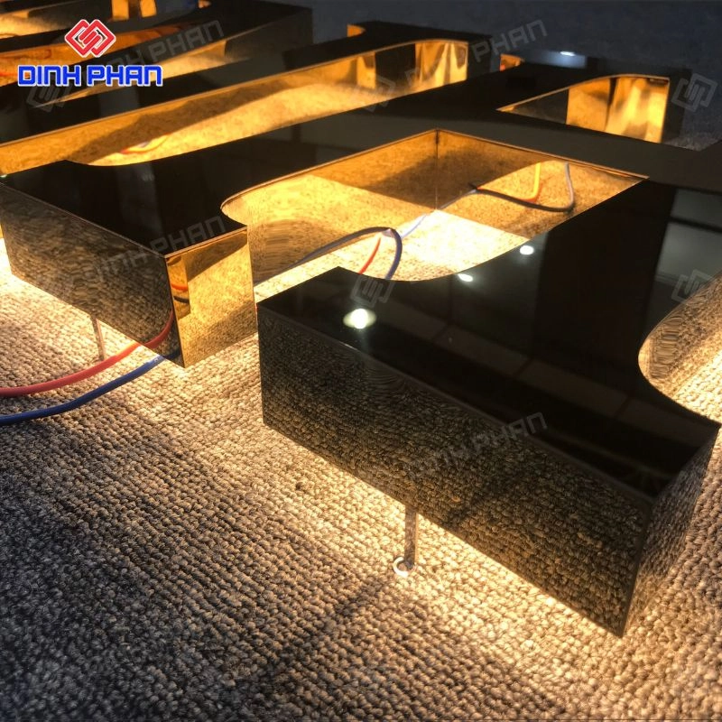 Chữ inox có đèn